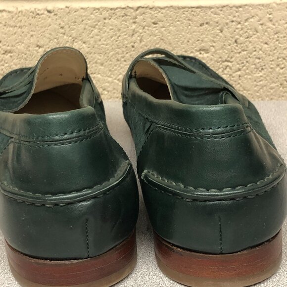 Cole Haan Green Suede Pinch and Sew Loafer  Ladies Size 9B - Picture 3 of 6